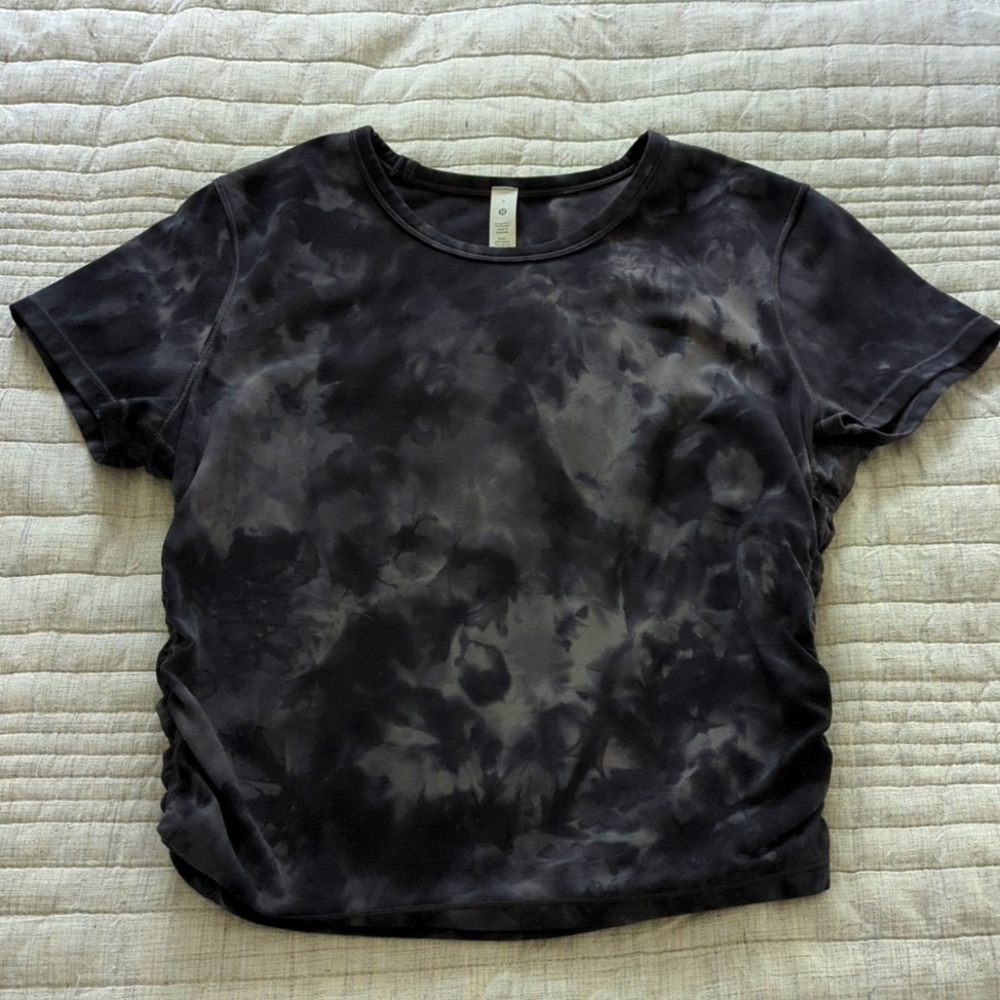 Lululemon Align Tee Black Tie Dye